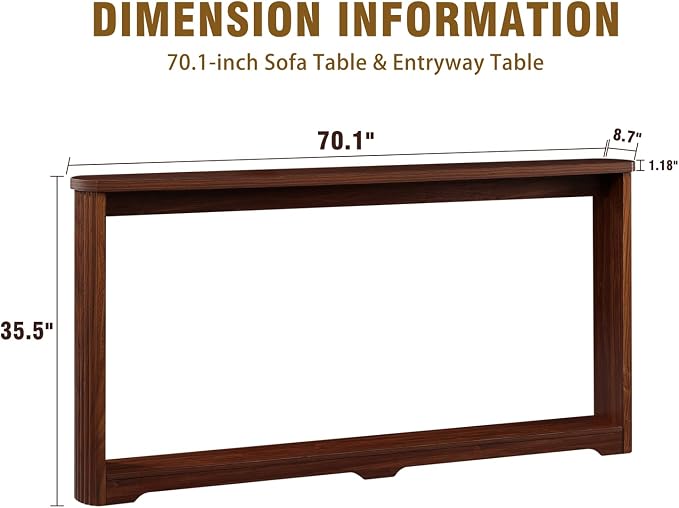 70.10'' Walnut