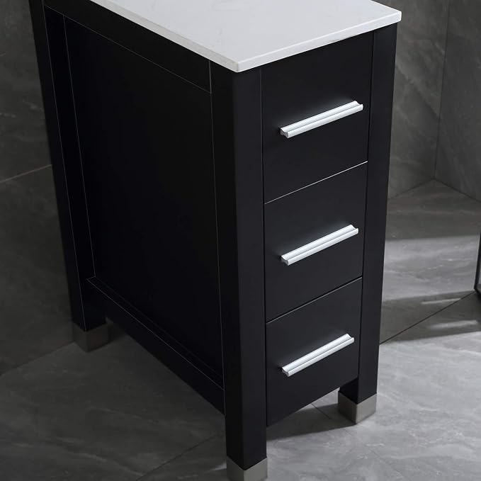 Black Cabinet & Ceramic Top