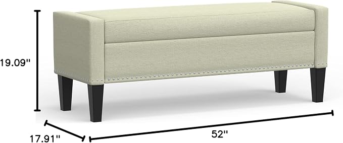 Beige With Nailhead Trim