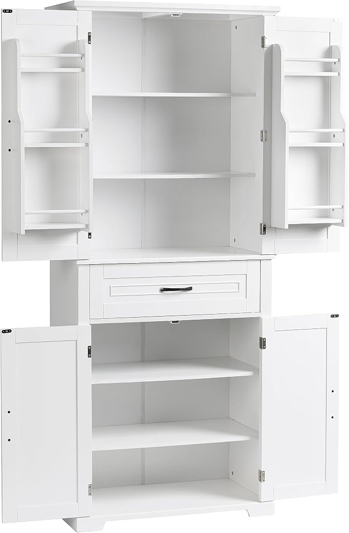White, Doors and Drawer 8