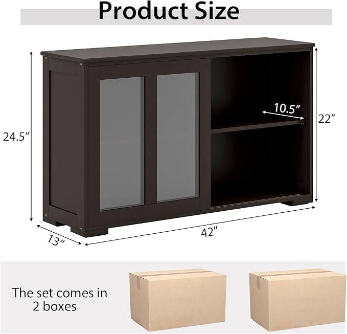 Coffee/Glass Sliding Door