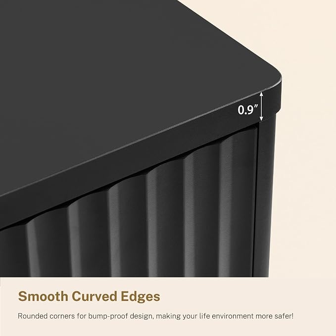 Black, 6 Drawers