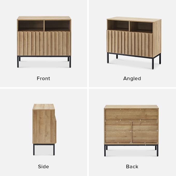 Oak Fluted Cabinet
