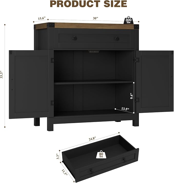 Black / Rustic Brown
