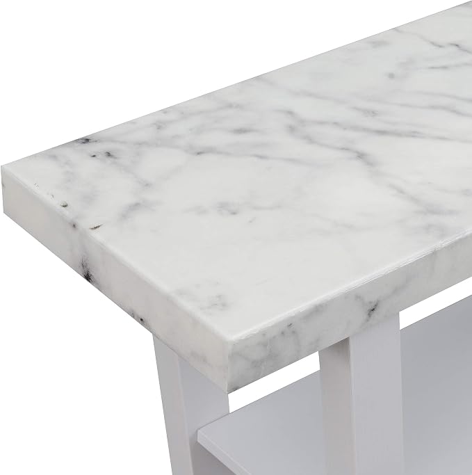 Faux White Marble/White