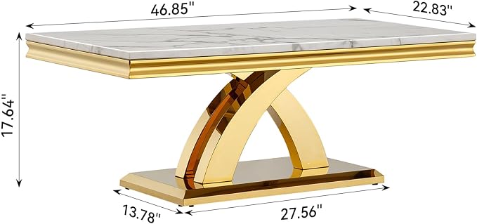 White & Gold - Coffee Table