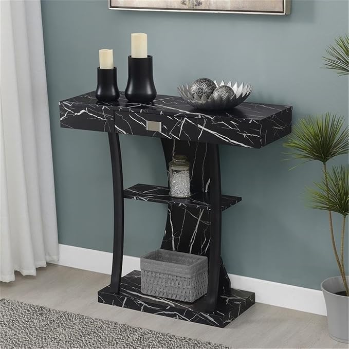 Black Faux Marble