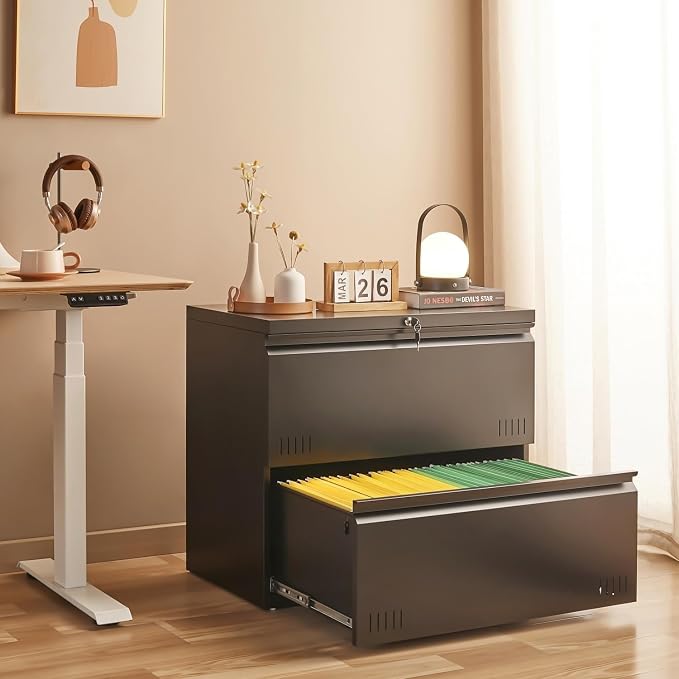 Black 2-drawer Lateral