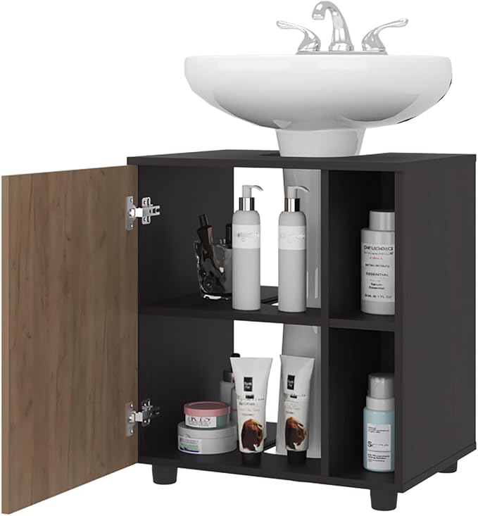 Black, Natural Oak