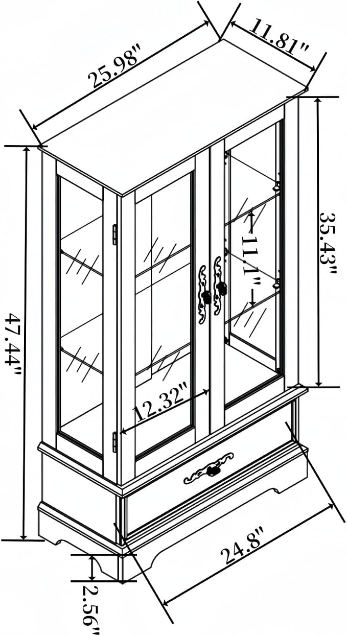 C-white-with 1 Drawer