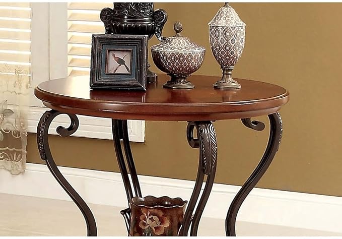 Brown Multi + Solid Wood + Classic + Contemporary + Ornate Traditional + Traditional