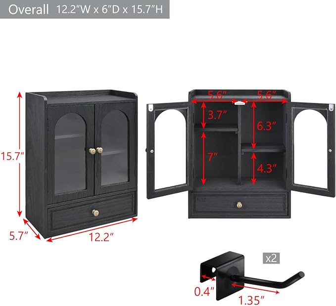 Black With Drawer