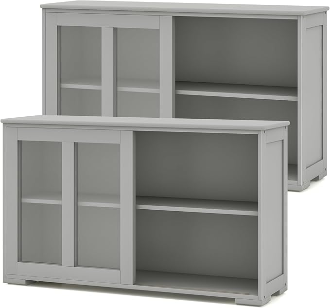 Grey/Glass Sliding Door