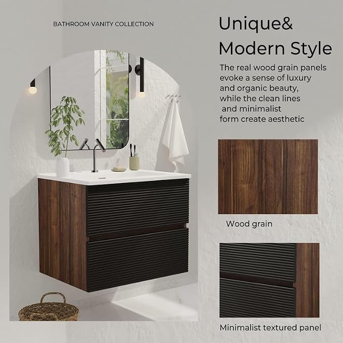 Walnut+black / Single Hole