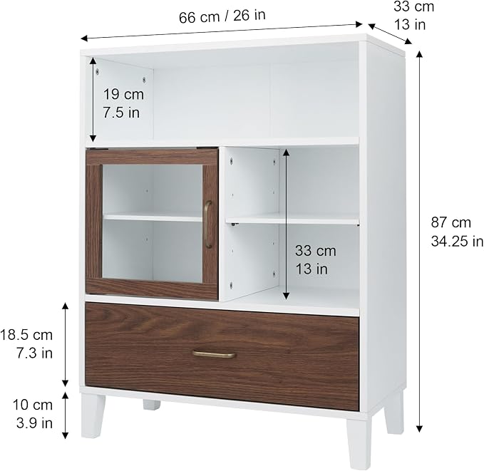 White/Natural Wood