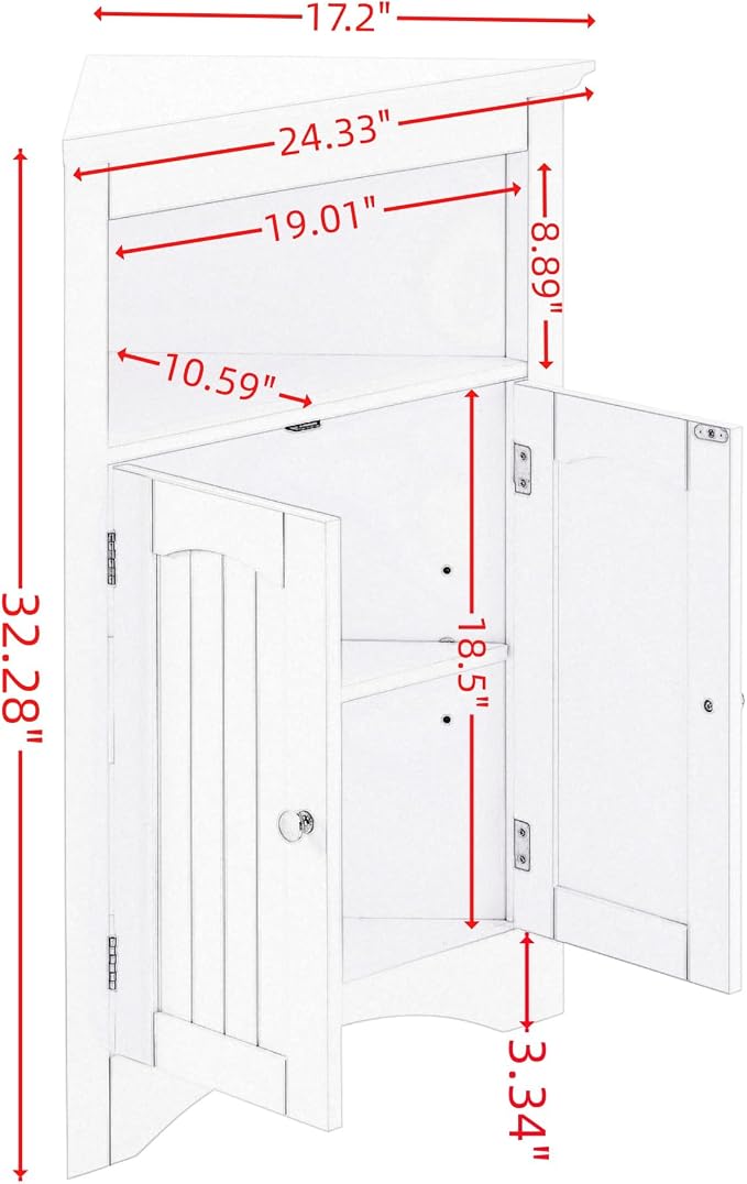 White + Medium Density Fiberboard
