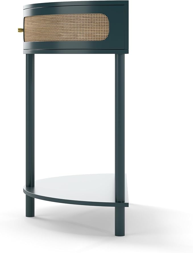 Antique Green+rattan Door
