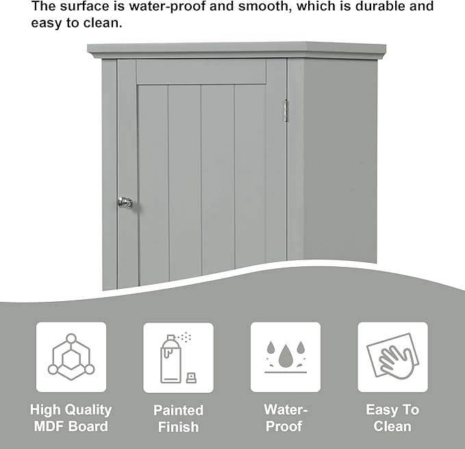 Grey/One Drawer