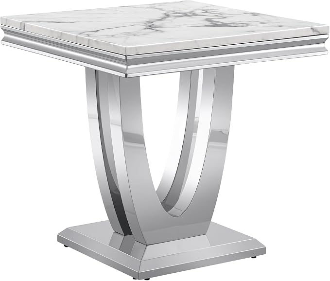 Style3:end Table-white&silver