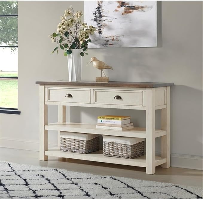 Cream White With Brown Top