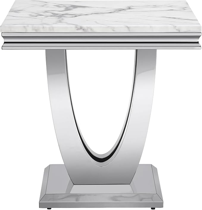 Style3:end Table-white&silver