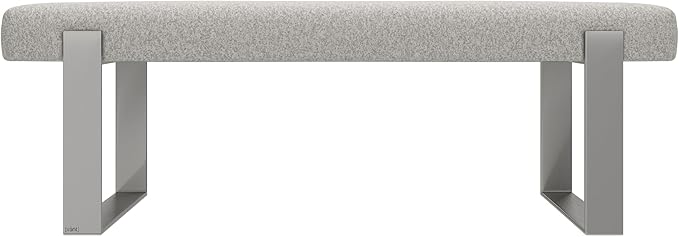 Faux Merino Wool Grey - Brushed Nickel