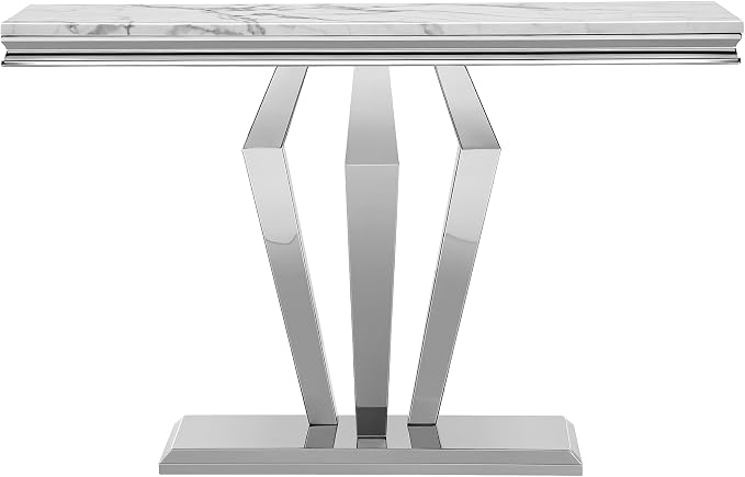 White & Silver - Console Table