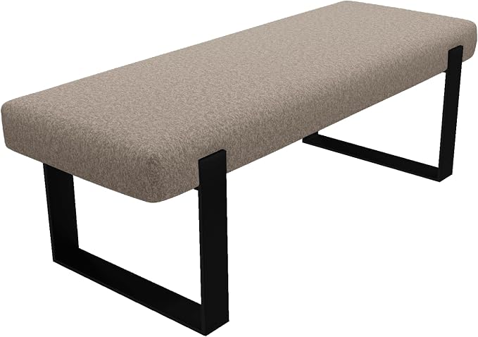 Faux Merino Wool Brown - Matte Black