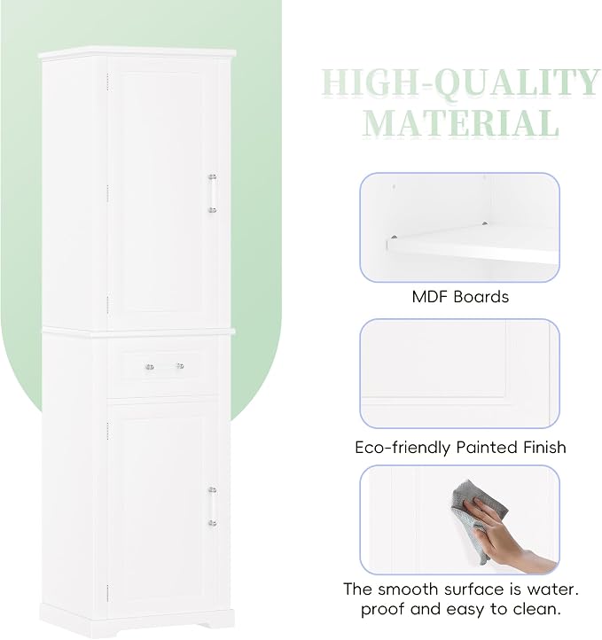 White/One Drawer