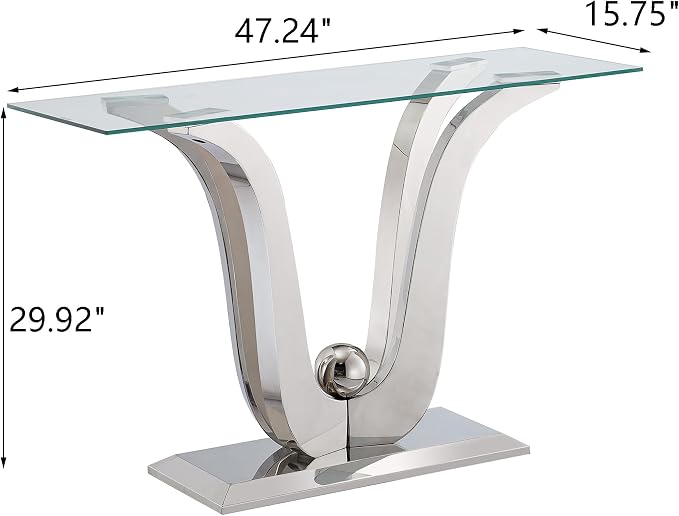Silver - Console Table