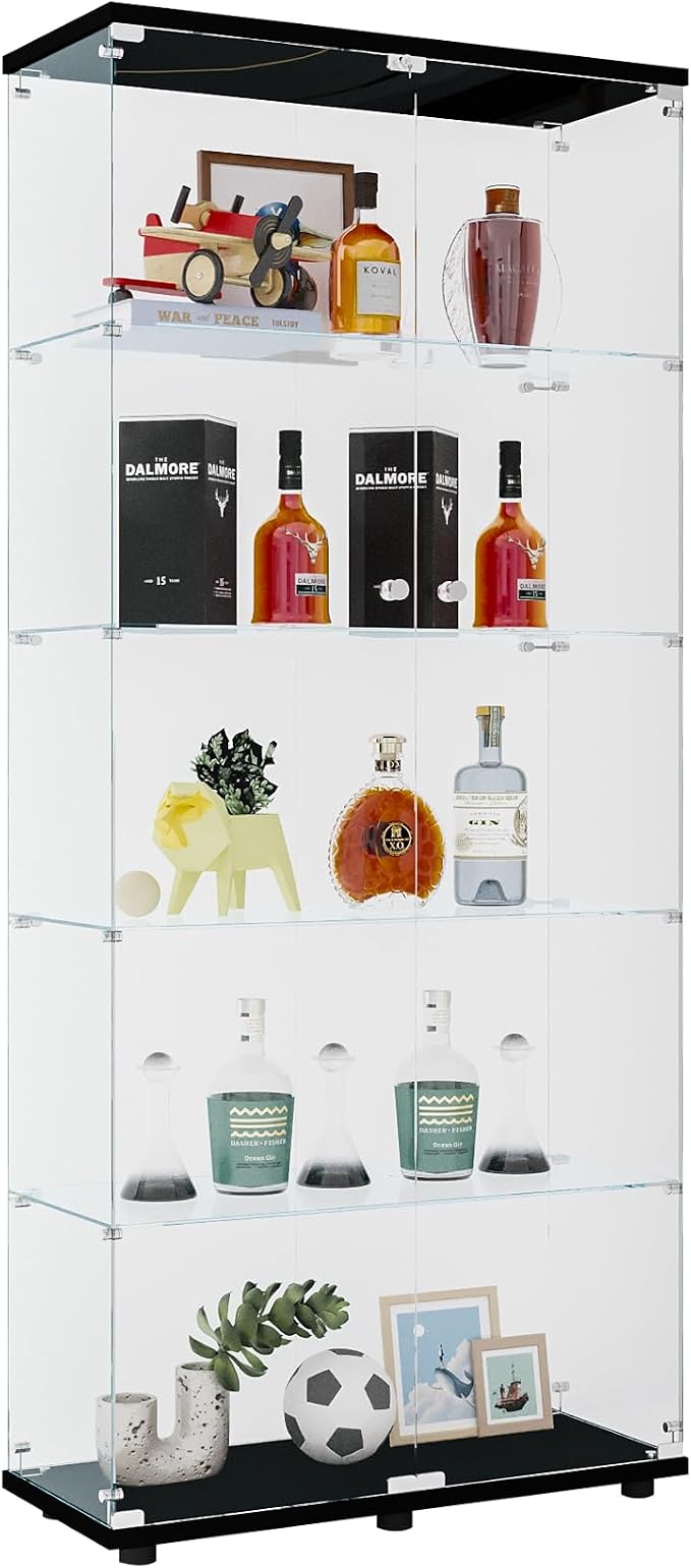 Black - 2 Doors & 5 Shelves