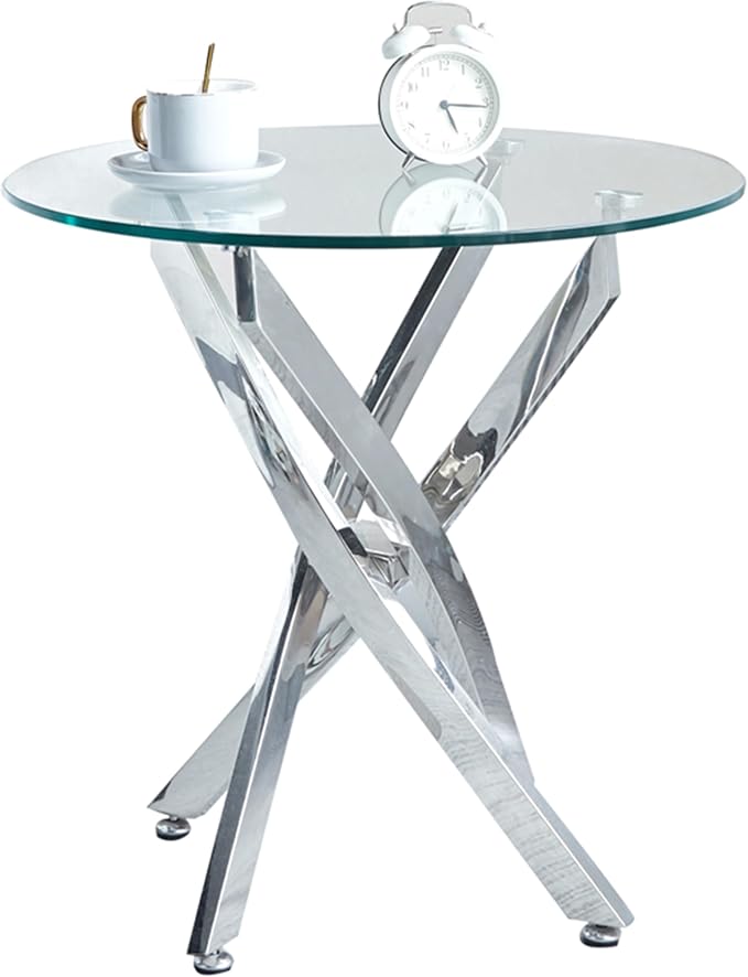 Round Top & Silver Base