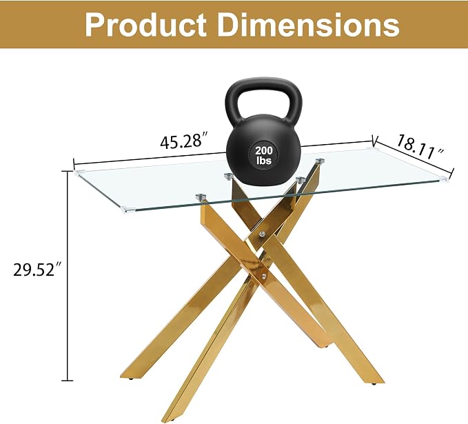 Gold-console Table