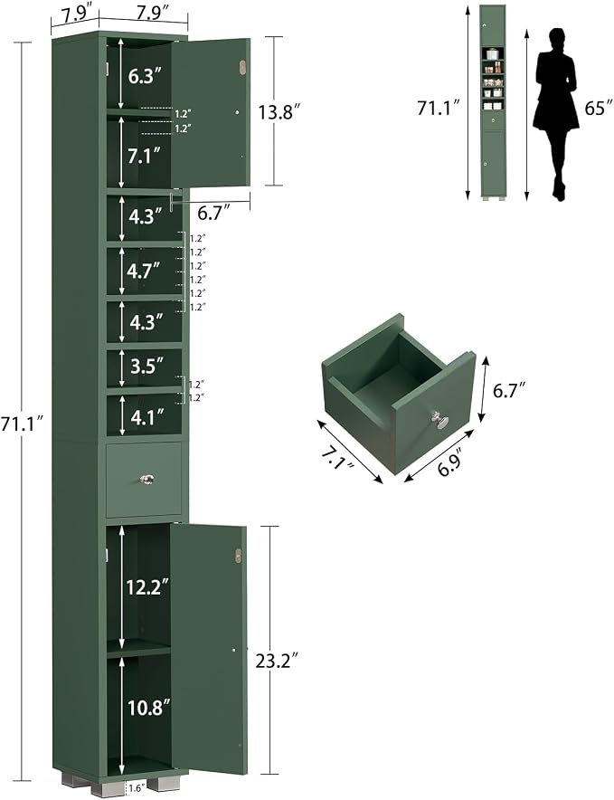 Green-5 Shelves