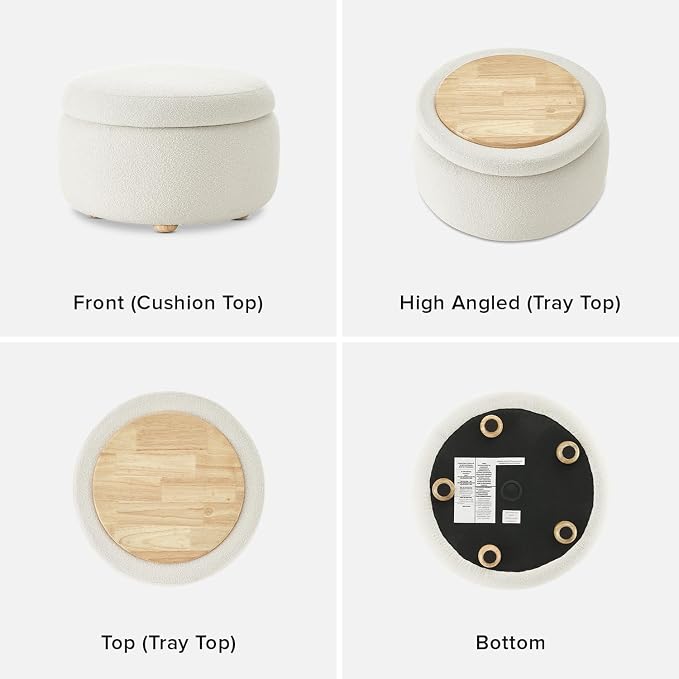 White Boucle, Round