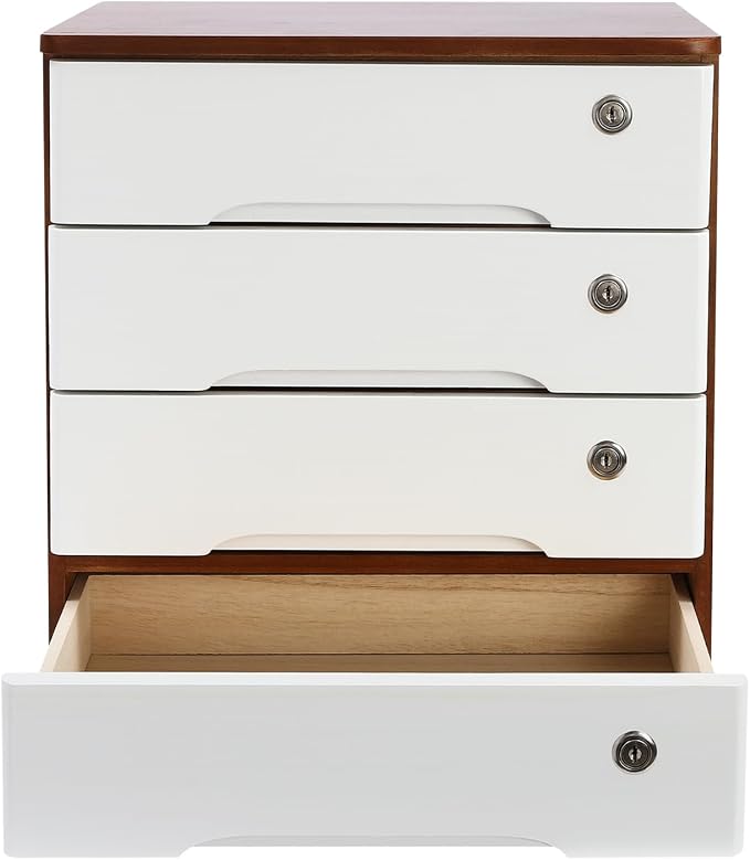 Walnut + White