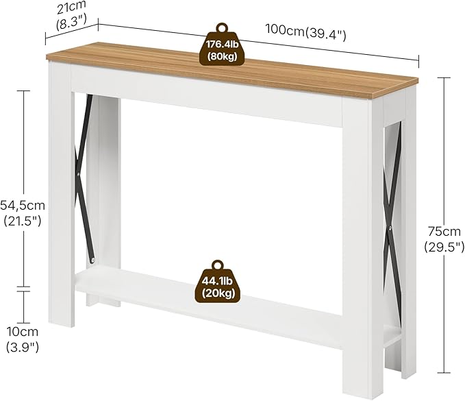 White + Light Walnut