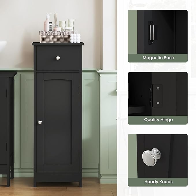 Black, 1 Drawers