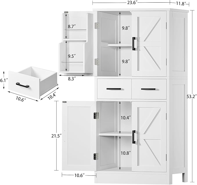 White Doors Shelves