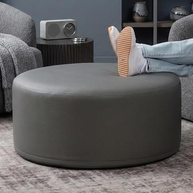 Faux Leather Gunmetal
