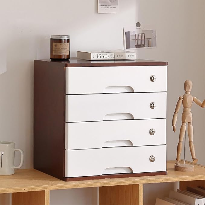 Walnut + White