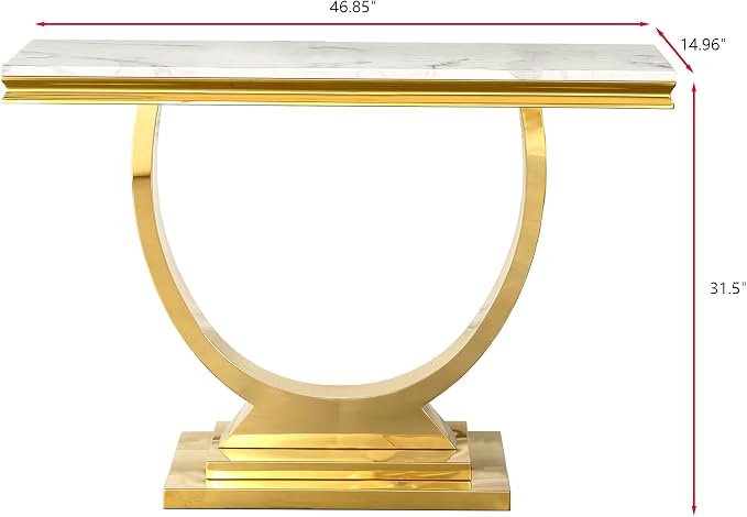 White & Gold - Console Table