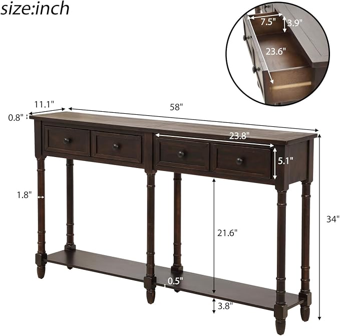 Espresso+2 Drawers