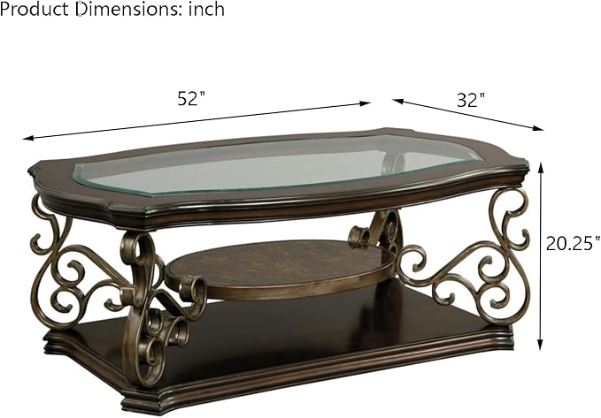 Coffee Table, Dark Brown