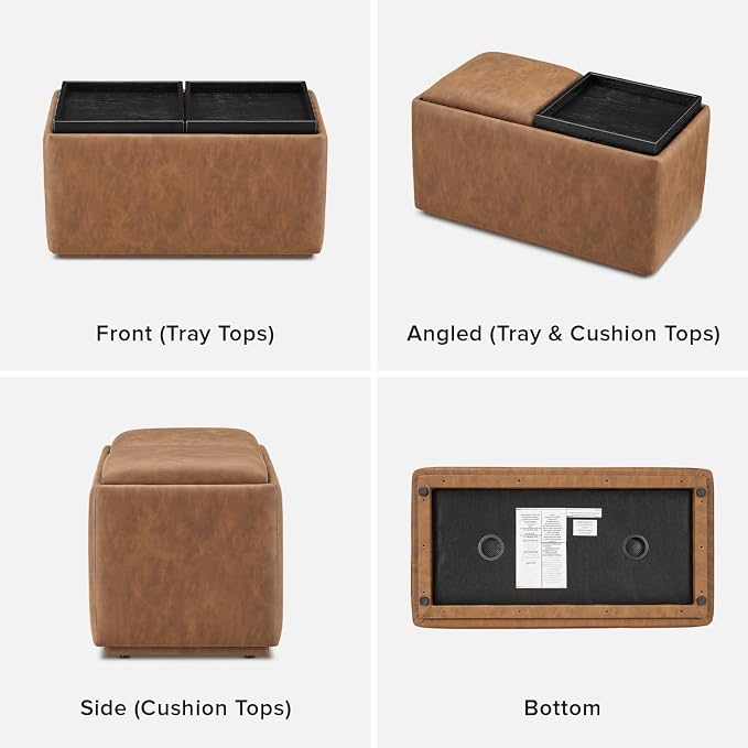 Brown Pu Leather, Rect.