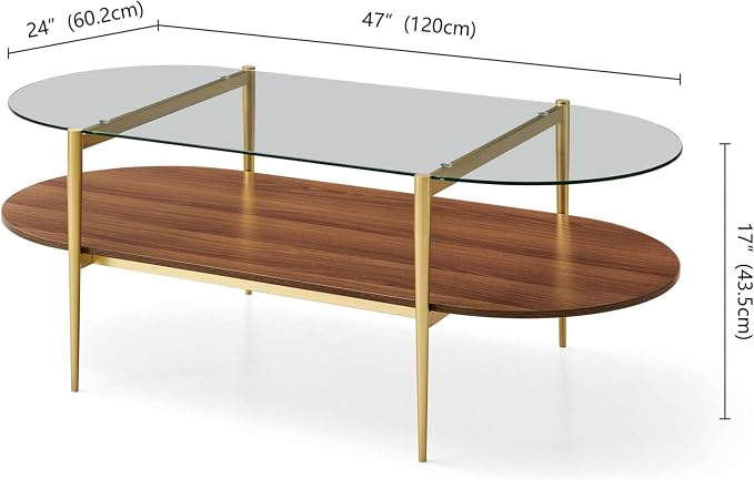 Clear & Walnut