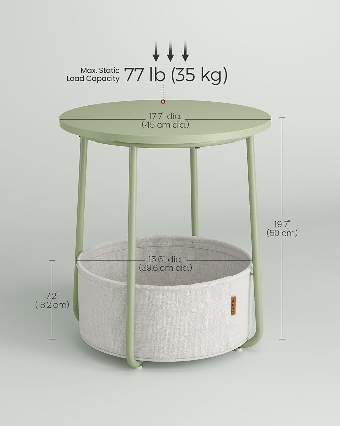 Laurel Green + Cream White