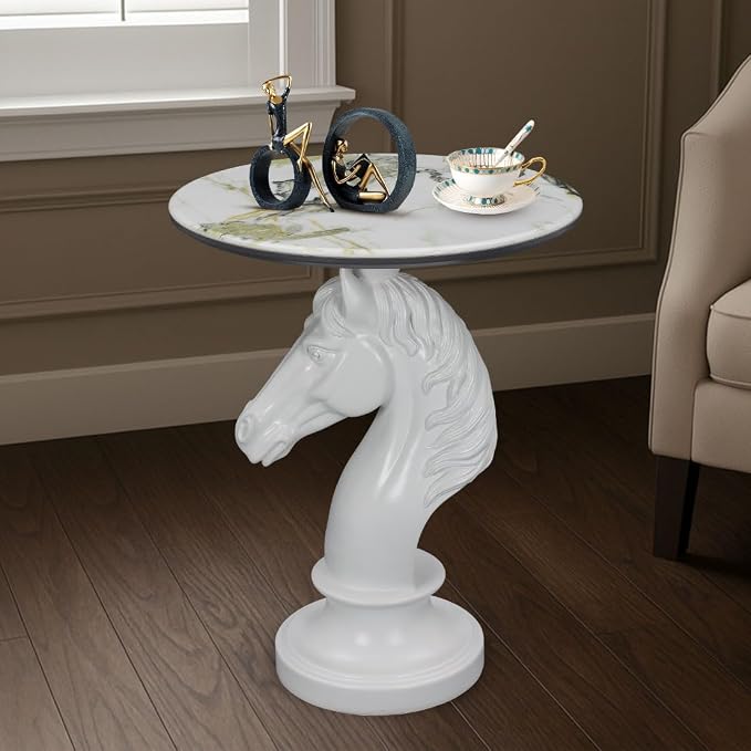 12 Horse - Patterned White Horse