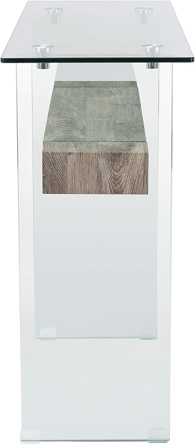 Glass / Grey Oak
