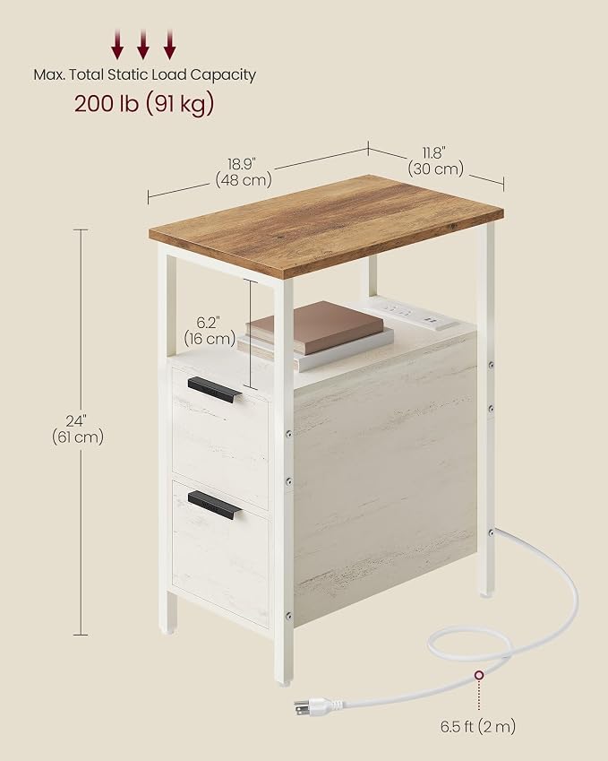 Honey Brown + Rustic White